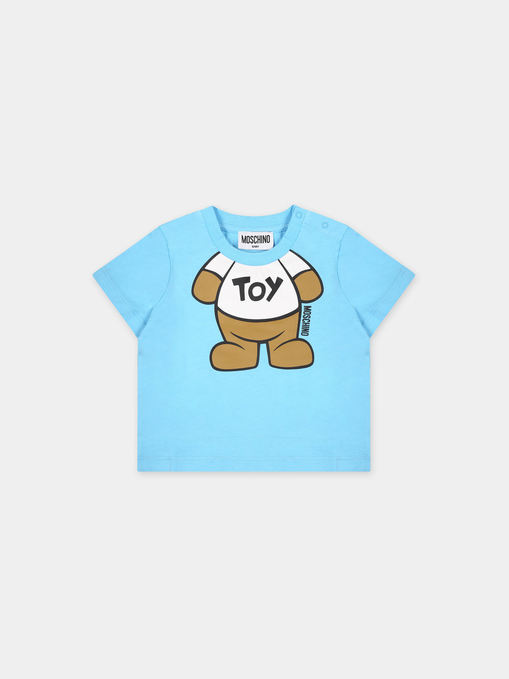 T-shirt celeste per neonato con Teddy Bear